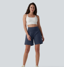Airy Super High Waisted Tummy Control 2-in-1 Cool Touch Yoga Shorts with Pockets — photo 4