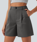 High Waisted Casual Baggy Shorts with Pockets — photo 2