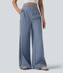 High Waisted Wide Leg Baggy Casual Pants with Pockets — photo 3