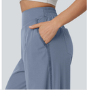 High Waisted Wide Leg Baggy Casual Pants with Pockets — photo 4