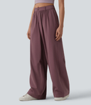Mid Rise Casual Baggy Pants with Pockets — photo 3