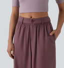 Mid Rise Casual Baggy Pants with Pockets — photo 4
