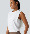 Sleeveless Round Neck Relaxed Top — photo 1