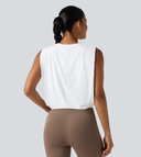 Sleeveless Round Neck Relaxed Top — photo 2