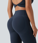 UltraSculpt High Waisted Scrunch Butt Lifting Tummy Control Shaping Yoga Flare Leggings with Pockets — photo 4